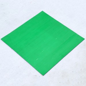 Αντιολισθητικό πράσινο χρώμα με ραβδώσεις Καουτσούκ λαμαρίνας από καουτσούκ για πάγκο εργασίας